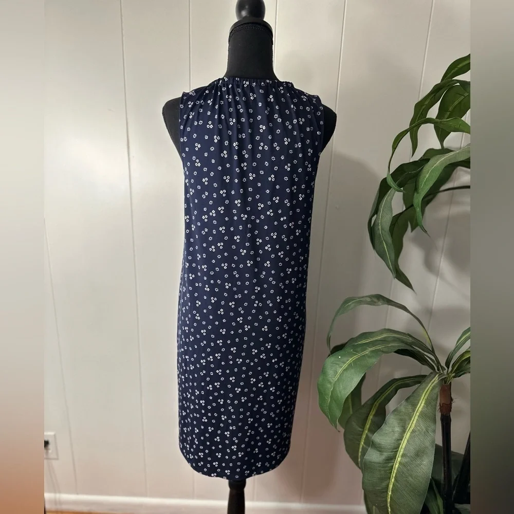 Michael Kors Navy & White Floral Dress, Size XS